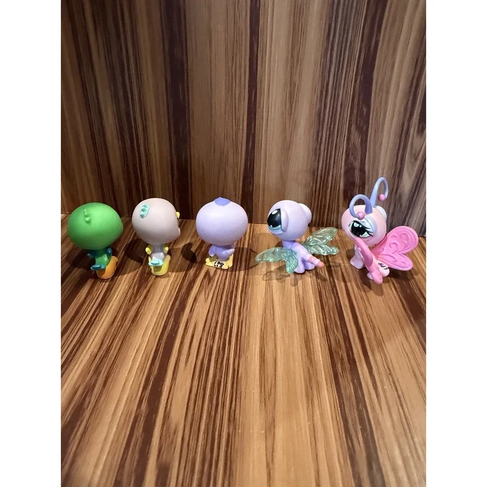 Littlest Pet Shop LPS Lot of 5 Birds Bug Butterfly Duck Chick Authentic Hasbro